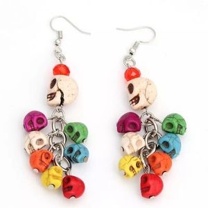 🎃Halloween🎃 Colorful Skull Earrings